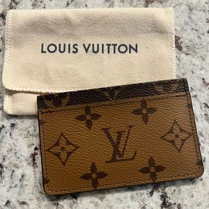 Authentic Louis Vuitton Monogram Reverse Cardholder